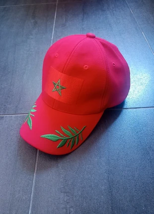 Casquettes rouge drapeau du maroc brodé homme / femme, condizioni: Nuovo senza cartellino, taglia: L, €7.00, €8.05 include la Protezione acquisti
