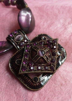 Collier métal violet, brand: sans marque, condition: Very good, €4.00, €4.90 includes Buyer Protection