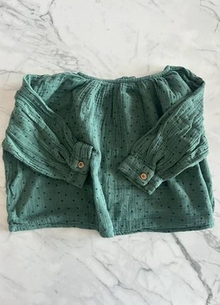 Daily brat blousje dots 1-2 jaar, merk: DAILY BRAT, staat: Heel goed, maat: 12-18 maanden / 80 cm, € 10,00, € 11,20 inclusief Kopersbescherming