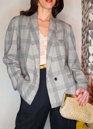 Superbe blazer prince de Galles en pure laine vierge, vintage 90s. Taille 42/44, marca: Vintage, estado: Muy bueno, tamaño: XXL / 44 / 16, 36,00 €, 38,50 € Protección al comprador Pro incluida