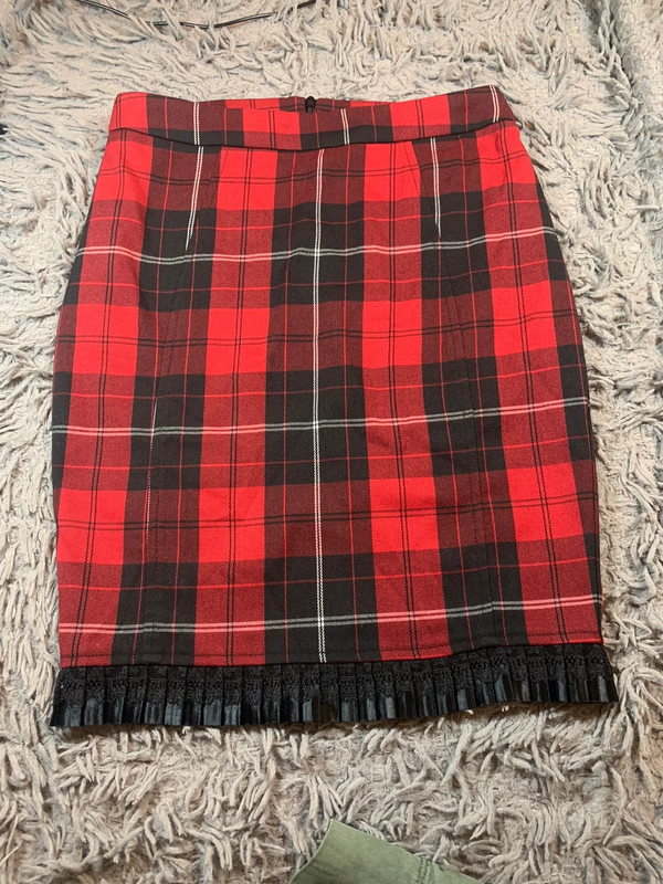 Vintage Y2K Arden B plaid pleated pencil skirt sz 2 1