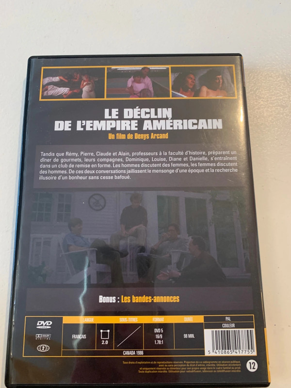 DVD 📀 film le déclin de l empire américain  2