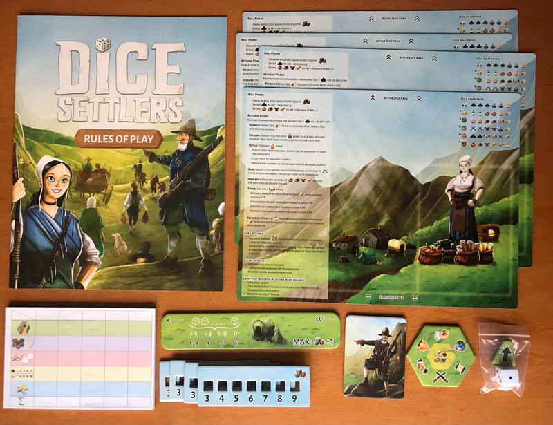 Dice Settlers Deluxe Edition + tessera Promo - Gioco da tavolo - Board game - Kickstarter KS 3