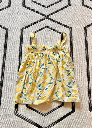 Sommerkleid Trägerkleid Lemonprint, brand: Topomini, condizioni: Ottime, taglia: 12-18 mesi / 80 cm, €5.00, €5.95 include la Protezione acquisti