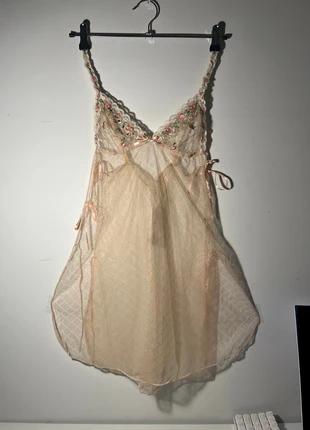 Baby Doll Verdissima nude con ricami floreali – taglia M, brand: Verdissima, condition: New with tags, size: M / 38 / 10, €30.00, €32.20 includes Buyer Protection