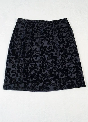 Falda 90s de terciopelo devoré floral – Mezcla de seda, made in Italy, marque: Vintage Dressing, état: Très bon état, taille: L / 40 / 12, 29,00 €, 31,15 € Protection acheteurs incluse