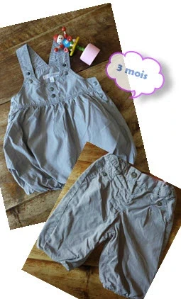 👗Très bel Ensemble, 3 Tenues en Une👗, marca: Kitchoun, estado: Muy bueno, tamaño: 1-3 meses / 56 cm, 2,90 €, 3,75 € Protección al comprador incluida