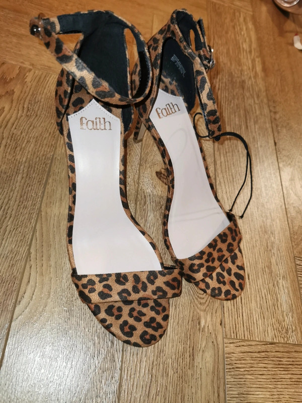 Leopard print sandals sales heels