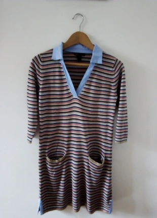 Abito in maglia di cotone a righe Mango, merk: Mango, staat: Heel goed, maat: S / 36 / 8, € 7,00, € 8,05 inclusief Kopersbescherming