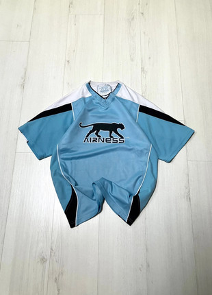 Tee Shirt Vintage y2k Airness Bleu Ciel Logo Floqué Details Oversize - Homme XS, brand: Airness, condizioni: Ottime, taglia: XS, €19.90, €21.60 include la Protezione acquisti