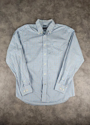 Chemise à carreaux manches longues 100% coton Nautica - Bleu,bleu clair et blanc - Taille M, brand: Nautica, condition: Very good, size: M, €10.00, €11.20 includes Buyer Protection