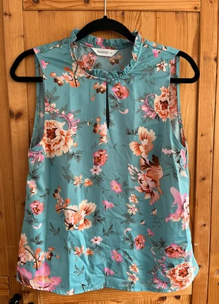 Turquoise top met bloemenprint, marke: pagani, zustand: Sehr gut, größe: M / 38 / 10, 8,00 €, 9,10 € inklusive Vinted-Käuferschutz