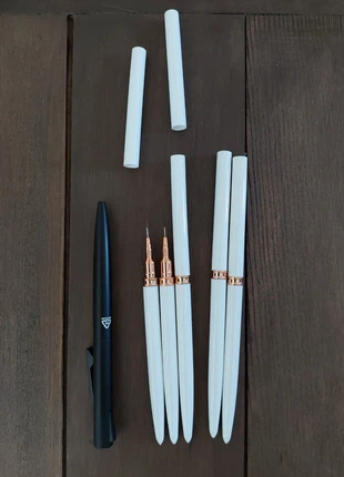 5 pinceaux neufs à pointes ultra fines. Détails, précision, maquettes, nail art, condition: New with tags, €5.00, €5.95 includes Buyer Protection