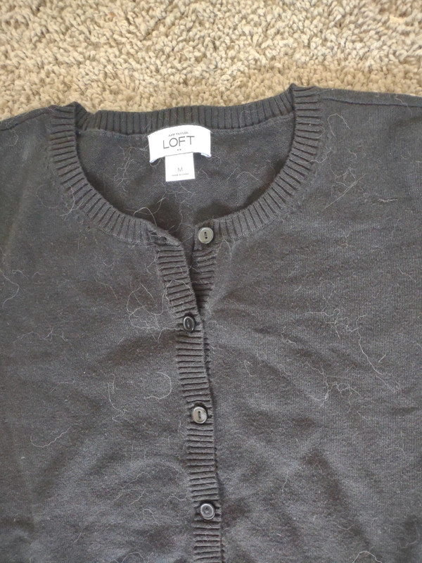 Black Ann Taylor Loft short sleeve cardigan 3