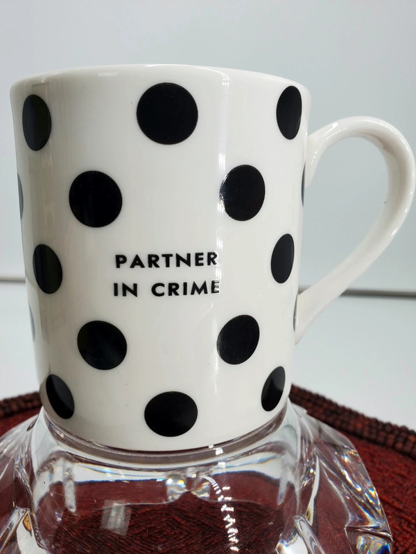 Lenox Kate Spade Paetners in crime Chic Speak Coffee Mug Cup 10 oz Polka Dots 5