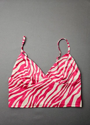 Crop top motif zèbre rose crème New Yorker M, brand: New Yorker, condition: Very good, size: M / 38 / 10, €3.00, €3.85 includes Buyer Protection