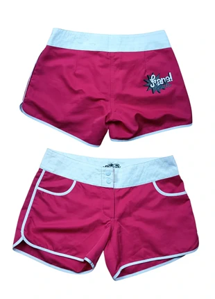 Mini short Kanabeach rose blanc motif année 2000 été femme taille M, marke: KanaBeach, zustand: Sehr gut, größe: M / 38 / 10, 3,50 €, 4,38 € inklusive Vinted-Käuferschutz