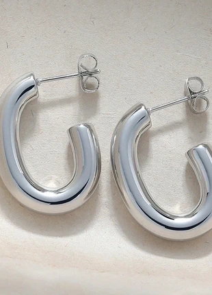 Boucles d'oreilles en acier inoxydable, merk: Boutique Parisienne, staat: Nieuw zonder prijskaartje, € 10,00, € 11,20 inclusief Kopersbescherming Pro