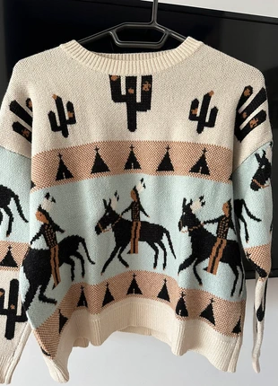 Pullover fantasia sui toni del beige , marque: AZAKA Paris, état: Très bon état, taille: Taille unique, 10,00 €, 11,20 € Protection acheteurs incluse