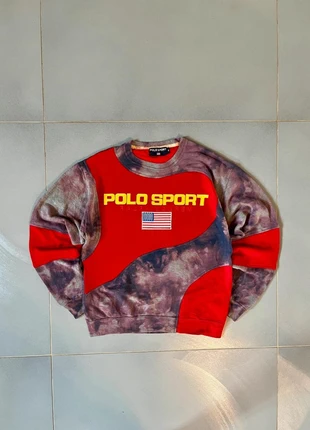 Sweat Ralph Lauren Cloud Purple & Rouge avec Big Logo "Polo Sport" American Flag brodé - taille S, marke: Ralph Lauren, zustand: Neu, größe: S, 40,00 €, 42,70 € inklusive Vinted-Käuferschutz