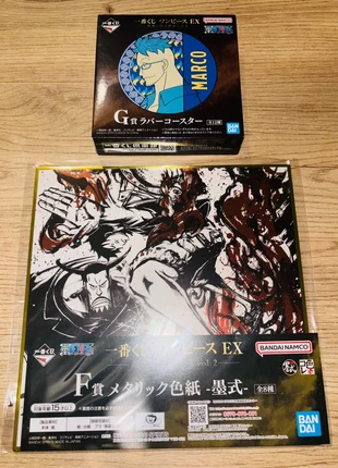 Lot one pièce shikishi et dessous de verre, brand: Ichiban Kuji, condizioni: Nuovo con cartellino, €3.00, €3.85 include la Protezione acquisti