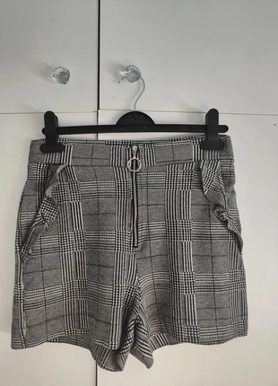 Shorts invierno estampado pata de gallo, marca: Bershka, estado: Novo sem etiquetas, tamanho: L / 40 / 12, €3.00, €3.85 inclui Proteção do Comprador