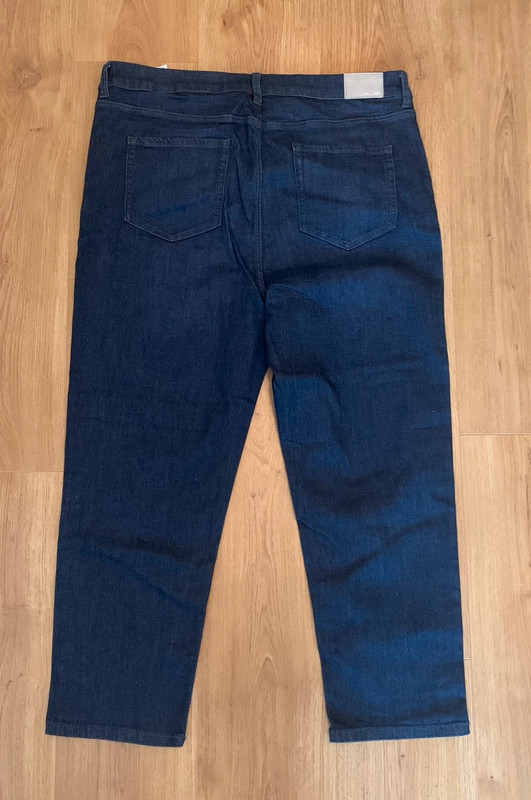 Blue stretch cigarette high rise jeans size 20 2