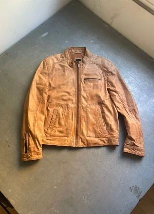 Vintage Dressing Hominem Leather Jacket – Mustard, marca: Vintage Dressing, estado: Muy bueno, tamaño: L, 42,99 €, 45,84 € Protección al comprador incluida