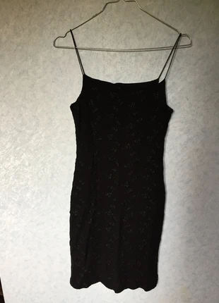 Petite robe noire courte fleurie, staat: Heel goed, maat: S / 36 / 8, € 5,00, € 5,95 inclusief Kopersbescherming