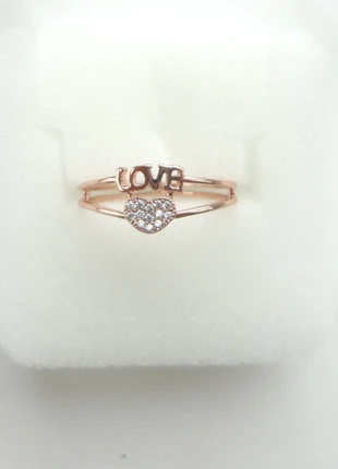 bague spécial st valentin, bague cœur o rose, cœur en zircon naturel, cadeau fille,, marca: st valentin, bague, estado: Novo com etiquetas, tamanho: Ajustável, €15.50, €16.98 inclui Proteção do Comprador