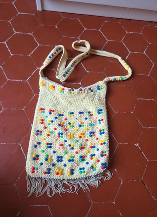 Ancien sac vintage avec des perles et des franges, zustand: Gut, 5,90 €, 6,90 € inklusive Vinted-Käuferschutz
