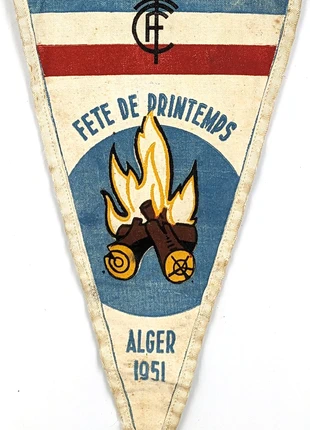 Fanion Cyclotourisme Vintage 50's Alger Déco Vélo FFCT Campfire Scout Style, brand: Scout, condition: Satisfactory, €39.00, €41.65 includes Buyer Protection
