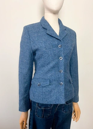 Veste Courte Vintage Betty Jean T. 36 Laine Bleu années 80, merk: Vintage, staat: Heel goed, maat: S / 36 / 8, € 32,00, € 34,30 inclusief Kopersbescherming Pro