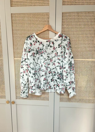 Promod - pull maille fleuris (T. L), merk: Promod, staat: Goed, maat: L / 40 / 12, € 12,00, € 13,30 inclusief Kopersbescherming