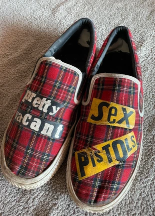 draven tissus écossais pretty vacant sex pistols, marca: Draven, estado: Bom, tamanho: 45,5, €25.00, €26.95 inclui Proteção do Comprador