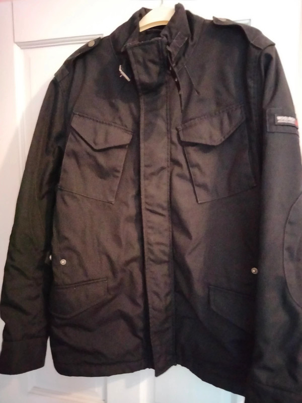 Woolrich Military canvas black jacket uk size Large | Vinted