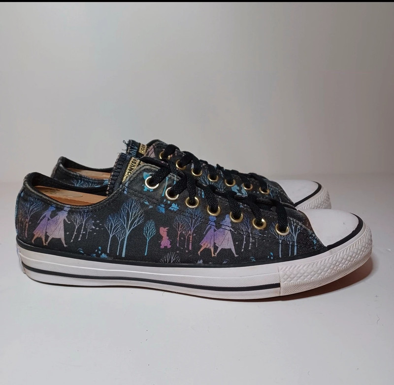Converse Disney Frozen 2 Women s Size 11 Black Enchanted Forest Shoes Vinted