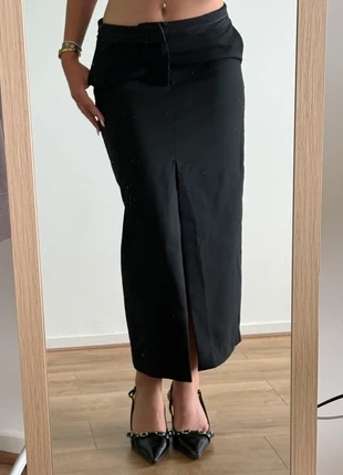 Black maxi skirt, marque: Pull & Bear, état: Bon état, taille: M / 38 / 10, 2,00 €, 2,80 € Protection acheteurs incluse