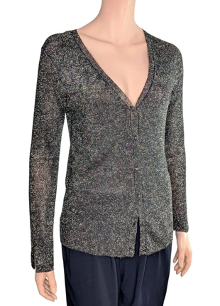 Cardigan Gerard Darel Pailleté & Lurex Noir - Chic Soirée Festif S/M/L, marca: Gerard Darel, estado: Muito bom, tamanho: M / 38 / 10, €15.00, €16.45 inclui Proteção do Comprador
