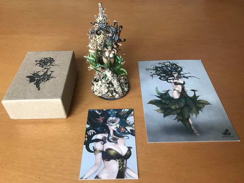 Kingdom Death: Monster Flower Witch - Encore Edition - Painted miniature with props - Complete 4