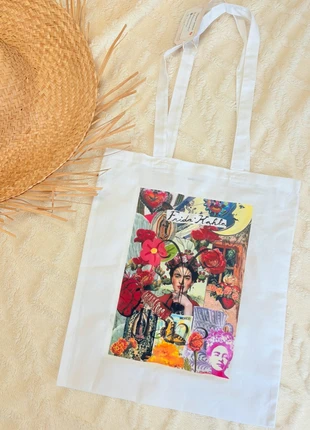 Tote bag Frida Kahlo en coton, condizioni: Nuovo con cartellino, €10.00, €11.20 include la Protezione acquisti