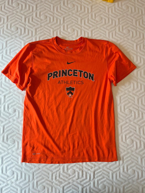 Princeton University official activewear Nike t-shirt orange great condition 1
