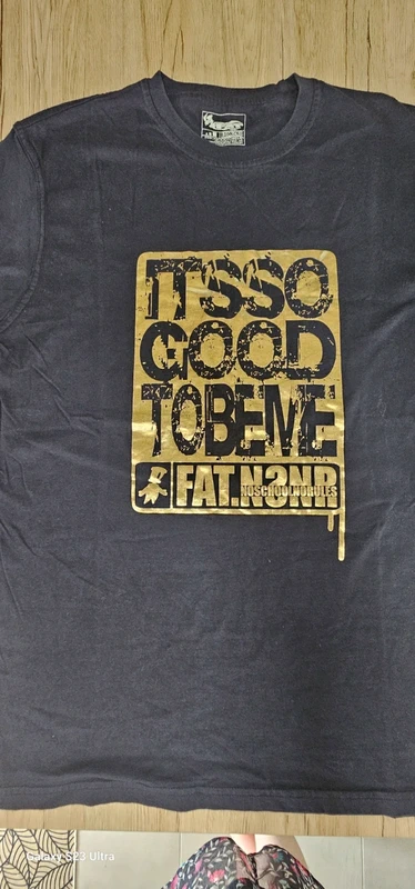 Tee shirt vintage FAT homme xl bleu marine - photo numéro 2