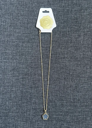 Gold Metal Black Clover Flower Pendant Necklace, condition: New with tags, £4.50, £5.43 includes Buyer Protection