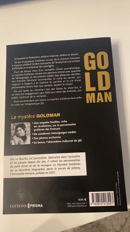 Livre jean jacques Goldman le mystere goldman portrait d'un homme tres discret - photo numéro 3