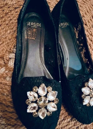 Seaside | Sabrina em renda e pedras 37 pequeno, marca: SeaSide, estado: Muito bom, tamanho: 37, €4.00, €4.90 inclui Proteção do Comprador