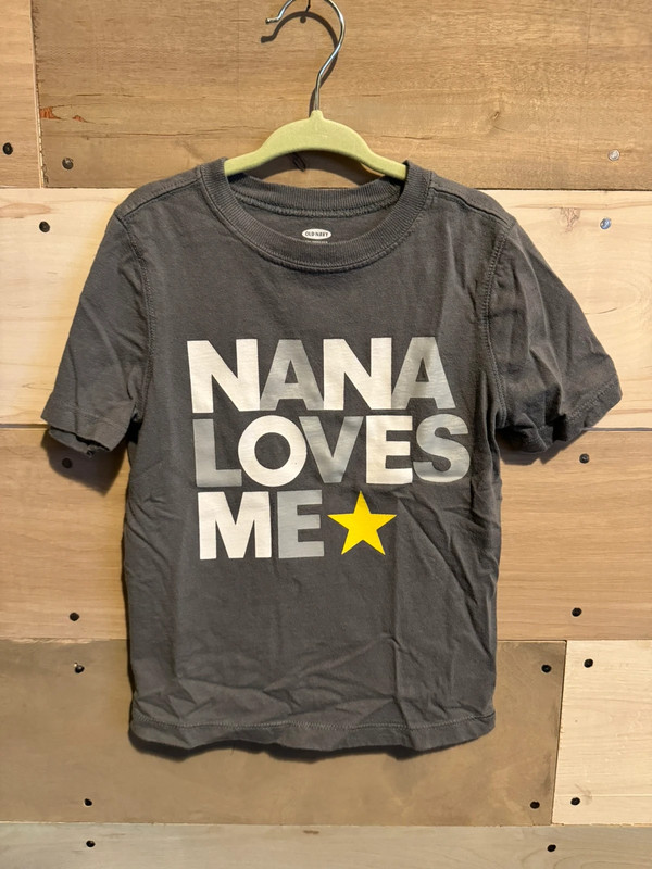 4T Old Navy Gray Nana T-Shirt 1