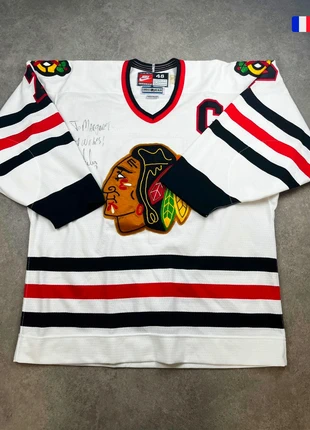 Maillot NHL Vintage Chicago Blackhawks Chris Chelios Dédicacé - Taille 48, marke: Nike, zustand: Sehr gut, größe: XL, 274,50 €, 288,93 € inklusive Vinted-Käuferschutz