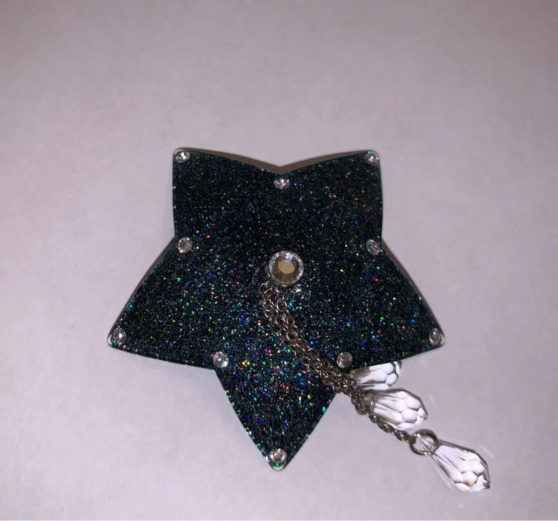 Star: Crystal Silver Nipple Pasties