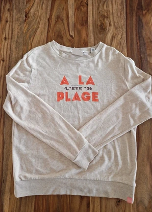 Sweat léger A la plage Été 76 Scotch & Soda Maison Scotch (beige chiné, orange), S, brand: Scotch & Soda, condition: Good, size: S / 36 / 8, €7.00, €8.05 includes Buyer Protection